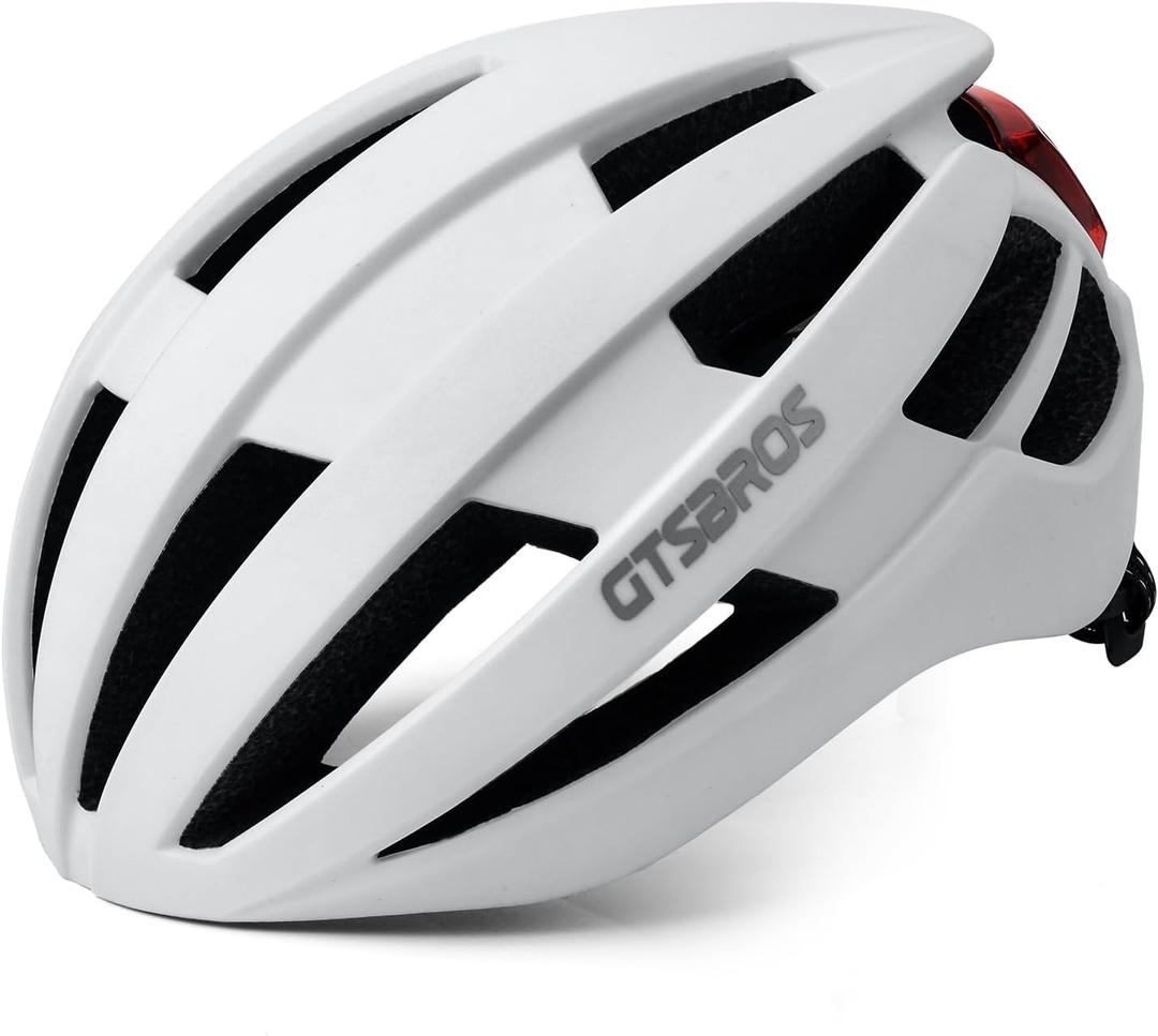 Adult Bike Helmet with USB Rechargeable Rear Light - Lightweight Bicycle Helmet for Men Women,Adjustable Cycling Helmet for Adults Youth Mountain & Road Biker Adult Bike Helmet with USB Rechargeable Rear Light - Lightweight Bicycle Helmet for Men Women,Adjustable Cycling Helmet for Adults Youth Mountain & Road Biker