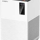 Air Purifier for Home Large Room Up to 1200 Sq Ft, Air Cleaner with H13 Filter, Air Quality Sensor, 4 Timers, 3 Speeds Fan, Quite Air Purifier for Dust, Pet Hair, Pollen (Remote Control Not Include) (Off-white)