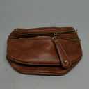 KKXIU Crossbody Sling Bag for Women Trendy Fanny Pack Vegan Leather Chest Bag (Red Brown)