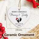 NewEleven Pregnancy Announcement Gifts for Husband Wife Family, Gender Reveal Gifts, Pregnancy Gift for Expecting Mom, for New Mom, New Dad, New Parents - Ornament (See You in 2026 White Heart)