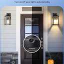 DEWENWILS Light Sensor Socket 2 Pack, Automatic Dusk to Dawn E26/E27 Socket Adapter, Double Sensors for Porch/Wall Light Fixtures, Compatible with Incandescent/CFL/LED/Halogen, Black, ETL Listed