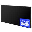 HDPE Sheet 1/2"x 12"x 24" Black Plastic Board