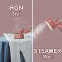 Travel Steamer Iron for Clothes Mini - Portable Ironing Machine Travel Small Size Portable Steamer Travel College Dorm Home Essentials (Winered)