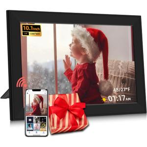 WiFi Uhale Digital Picture Frame,10.1 Inch Smart Photo Frame with1280 * 800 HD IPS Touch Screen,Share Photos/Videos Instantly via App from Anywhere Thanksgiving Gifts