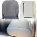 NLQR Gray Cloth Front Driver Side Bottom Replacement Seat Cover & Foam Cushion fit for Chevy Express GMC Savana 1500 2500 3500 Van 2003 2004 2005 2006 2007 2008 2009 2010 2011 2012 2013 2014