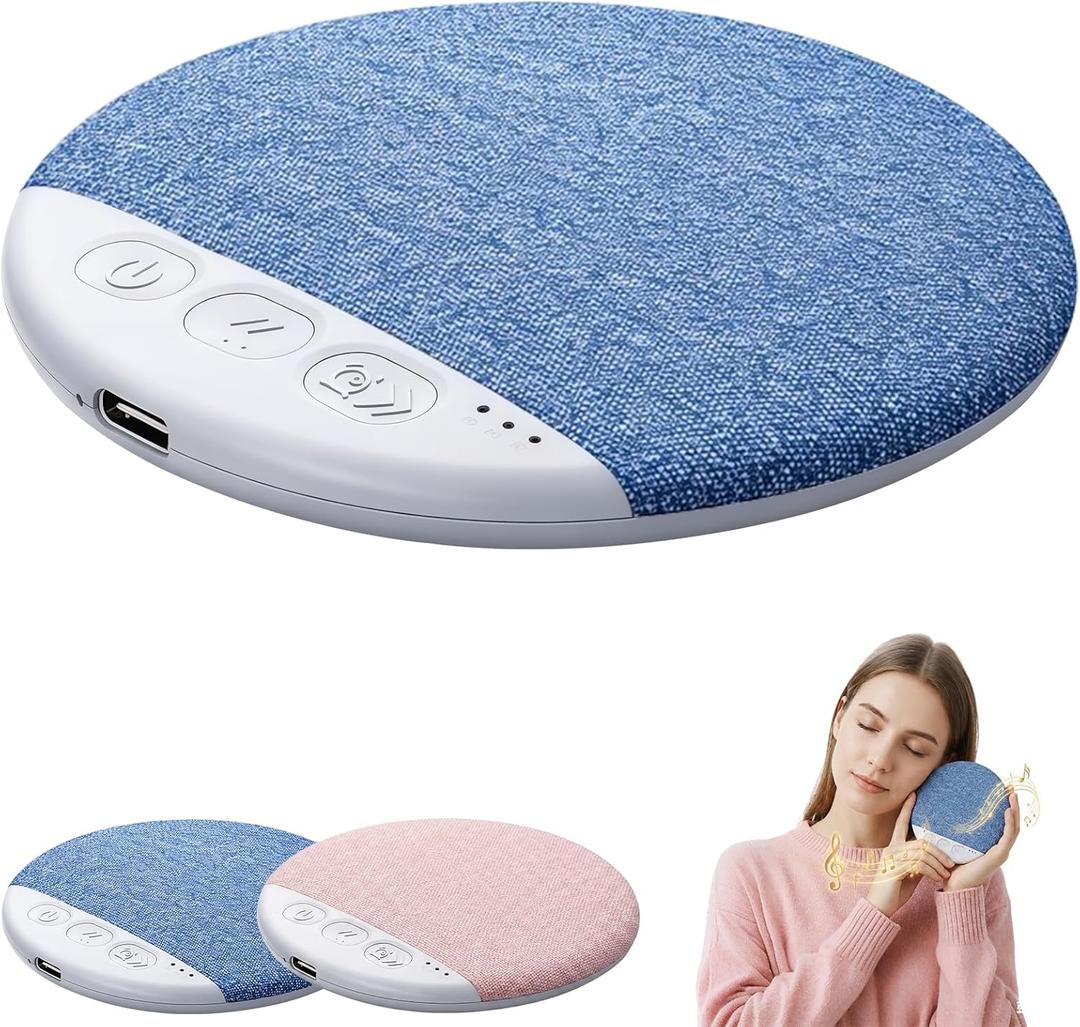 Pillow Speakers for Sleeping, 2026 New Sleep Pillow Speaker, Bluetooth Pillow Speaker with White Noise Timer Wireless Sleep Aid with Stereo Bass Private Sleep Headphones for Adult Kids