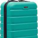 Wrangler 22" Hardside Spinner Carry-On Luggage, Teal