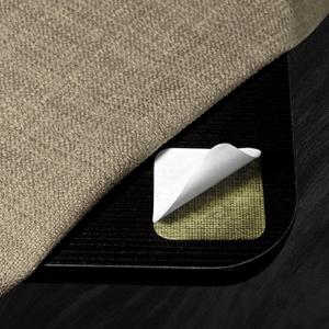BALCONY & FALCON Tablecloth Anti-Slip Sticker Double Sided Mounting Tape for Table Cloths Mats Carpets Sofa Covers (1.9x1.9 inch) 12PC