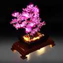 LED Light Kit for Lego Bonsai Tree 10281 Set, Compatible with Lego 10281 Building Blocks Model(Not Include Blocks Set)(Pink)