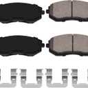 XTHZLP HZ1539 Ceramic Disc Front Brake Pad Compatible with Select Scion FR-S; Subaru BRZ, Crosstrek, XV Crosstrek, Forester, Impreza, Legacy, Outback; Toyota 86
