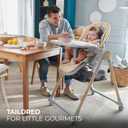 Kinderkraft LASTREE Foldable Baby High Chair, Grey