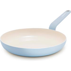 GreenPan Rio Advanced 12" Frying Pan Skillet, Ceramic Nonstick PFAS-Free, Induction Ready, Dishwasher and Oven Safe, Blue