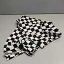 BTFBM Women's Checkered Palazzo Pants Wide Leg High Waisted Pockets Gingham Casual Lounge Pajama Trousers Summer Outfits (Large, Plaid Black White)