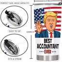 Accountant Gifts for Women Men, Accounting Gifts for Accountants - Funny Birthday Gifts for CPA Financial Advisors, 20 OZ Accountant Stainless Steel Insulated Travel Coffee Tumbler Cup