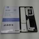 Hat Rack 2 Packs, Removable Long Row Hat Racks for Baseball Caps Wall, Holds 25 hats, 2 Mounting Options Hat Organizer, Space Saving Hat Rack for Wall, Hat Hanger for Door, Room, Closet (White)