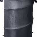 Foldable Laundry Basket with Lid Portable Collapsible Hamper for Home, Dorm, and Travel Large Capacity Storage Bin with Handles Lightweight, Durable, and Space-Saving Design (Grey), 42cm x 60cm