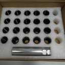 Black 6-Spline Lug Nut Kit, Set of 20
