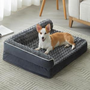 Orthopedic Washable Dog Bed, Sleeping Couch for Large Senior Dogs
