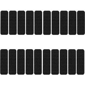 FINGUOLA 20 Pack Ceiling Fan Filters for Blades, Activated Coconut Carbon Fan Filter for Ceiling Fan, Easy-Stick Universal Air Filter for Common Household Contaminants