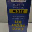 630in Cord Hider Kit, Paintable Cable Raceway, Cord Covers for Wires on Wall, Cord Hider for Wall Mount tv, tv Cable Hider Wall kit, Wire Covers for Cords, 40X L15.7in X W0.96in X H0.57in, White