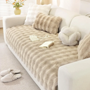 Couch Cover, Soft Plush Couch Covers for Sofa, Fuzzy Cozy Bubble Sofa Covers Washable, Pet Friendly Couch Protectors for Dogs, Dog Mat for Couches and Sofas 82"x35"