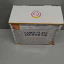 CZSZYGHBAO 2 PCS Large Glass Jar with Airtight Lid, Glass Food Storage Jars for Tea,Spice,Cereal, Egg,Flour,Coffee and More(98 FL OZ/2800 ml)