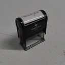 Thank You w/Stars Self Inking Rubber Stamp (Black Ink) - Large (Large (1 Pack))