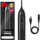 AquaSonic Icon Water Flosser for Teeth  Cordless Rechargeable Oral Irrigator  Waterproof, Portable Dental Cleaning with Jet Tip  Braces Home Travel - Onyx