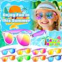 Joycover Kids Sunglasses Party Favors, Translucent Toddler Sunglasses Bulk for Boys Girls, Goodie Bags Stuffers for Kids Classroom, Pool Beach Party Favors Graduation Birthday Gifts - 16 Packs