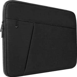Laptop Case Sleeve 17 inch, Shockproof Protective Computer Carrying Cover with Front Pocket, Durable Laptop Sleeve for 17-17.3 inch HP, Dell, Acer, Asus, Notebook, Black