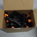 12 Pack Plastic Spring Clamps, 3.5inch Small Heavy Duty Clips for Crafts, Backdrop Stand, Woodworking, Photography Studios (Black)