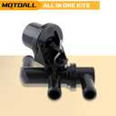 MOTOALL Front HAVC Heater Control Valve Solenoid Replaces# F87H18495AA Fit for Ford Aerostar Explorer Ranger for Lincoln Aviator for Mazda B2300 B2500 for Mercury Mountaineer, Black
