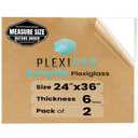 PlexiPro 24"x36" (2ft x 3ft), 1/4" (6mm), 1-Pack Acrylic Plexiglass Sheets