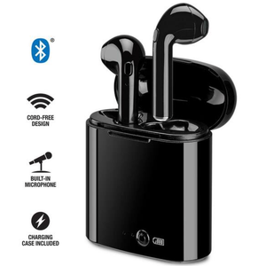 iLive Black Truly Wireless Bluetooth with Rechargeable Case
