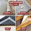 XFasten Double Sided Carpet Tape for Area Rugs On Carpet 2 Inch x 35 Yards No Residue Clear Adhesive Rug Tape Hardwood Floor No Damage Carpet Tape Double Sided Tape for Carpet Rug Tape Gripper