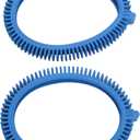 Poolvergnuegen 896584000-143 2-Pack Blue Front Tire Kit with Super Hump Replacement for Select Pool Cleaners - concrete pool