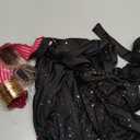 SOMSOC 70s Disco Jumpsuit Costumes Women Fashion Disco Accessories for Halloween Necklace Earrings Bracelet Glasses Belt (Large)