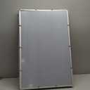 34"x22" Card Show Display Case,Portable Aluminum Trading Card Display Case,Clear Acrylic Card Box with Locks Suitable for Sports Card/TCG/Jewelry Collection(Silver)