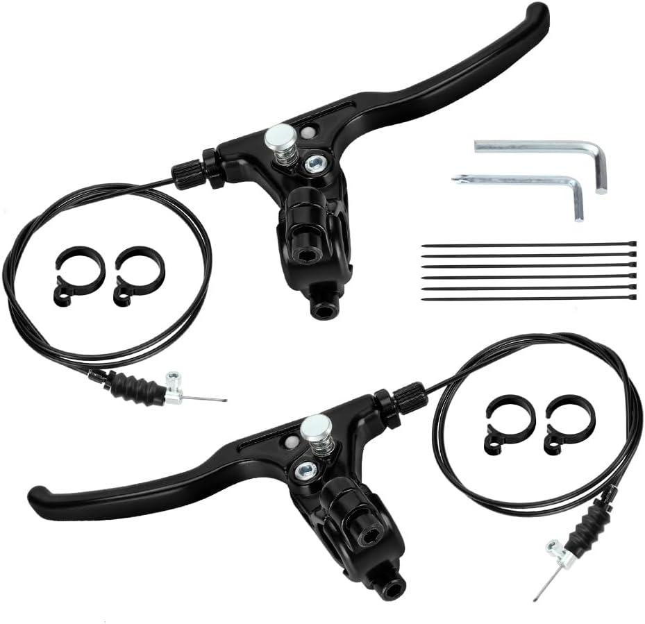 FVRITO Knee Scooter Brake Assembly Replacement for Rolling Knee Walker, Steerable Leg Walker Brake Parts, Medical Accessories with Brake Cable (Left+Right)