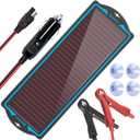 SUNAPEX 12V Solar Battery Charge: Waterproof Portable Solar Panel Kit - Battery Maintainer Trickle Charger - with Upgrade Built in Charge Controller for Car Boat RV Trailer Automotive Motorcycle