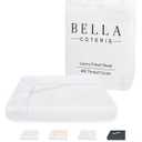 Bella Coterie Luxury Bamboo Viscose King Size Fitted Sheet | 100% Organically Grown | Ultra Soft | Cooling for Hot Sleepers | 18" Deep Pocket [White]