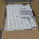 GREENSTELL Coat Rack with 8 Hooks, Wooden Coat Rack Freestanding with Shelf, Coat Tree with 4 Height Options 50.5"-72.6", Coat Hanger Stand for Bags, Clothes, Umbrellas, Hats, in Home, White