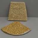 Gold Christmas Tree Collar, Sequin Christmas Tree Skirt Tree Ring Glitter for Fall Holiday Party, Tree Stand Base, Rustic Xmas Tree Cover Skirt Christmas Ceremony Decor