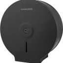 Commercial Jumbo Toilet Paper Dispenser, Wall Mount Stainless Steel 9 Inch Roll Toilet Paper Holder Bath Tissue Dispenser with Lock Key (Black)