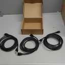 Amazon Basics HDMI Cable, 3-Pack, 10ft, 4K@60Hz, High-Speed 4K HDMI 2.0 Cord (18Gbps), 2160p, 48 bit, Compatible with TV/PS5/Xbox/Roku, Black