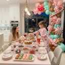Christmas Balloon Garland Arch Kit 126Pcs Large Gingerbread Man Cane Foil Red Green Lollipop Candy & Mint Pink Cocoa Balloons for Xmas New Year Party Decorations