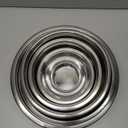 WHYSKO Meal Prep Stainless Steel Mixing Bowl (5-Piece Set) Home, Refrigerator, and Kitchen Food Storage Organizers | Ecofriendly, Heavy Duty, No Lids (Silver)