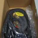 Flexi Hose Lightweight Expandable Garden Hose, 25FT -Retractable Garden Hose, Water Hose - No-Kink Flexibility, 3/4 Inch Solid Brass Fittings and Double Latex Core (Black)