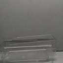 2 Pack Stackable Refrigerator Organizer, Soda Can Dispenser Pop Cans Container Beverage Holder with Lid for Fridge, Freezer, Kitchen, Clear Plastic Storage Bins-Holds 10 Cans Each (Clear)