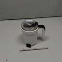 MeiAid 2026 Upgraded Automatic Magnetic Stirring Coffee Mug with Temperature Display & LeakProof Lid – Suitable for Office School Home (White)